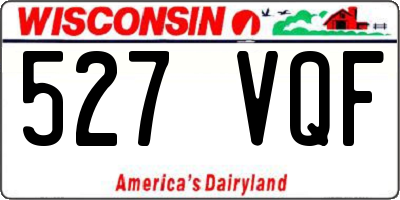 WI license plate 527VQF