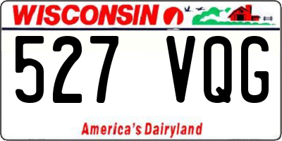 WI license plate 527VQG