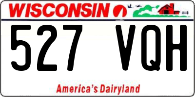 WI license plate 527VQH