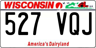 WI license plate 527VQJ