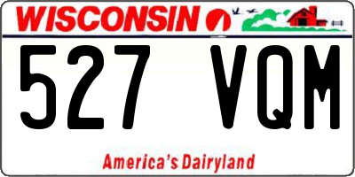 WI license plate 527VQM