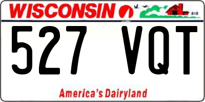 WI license plate 527VQT