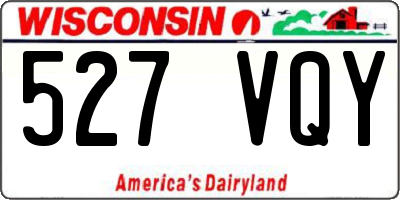 WI license plate 527VQY