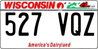 WI license plate 527VQZ