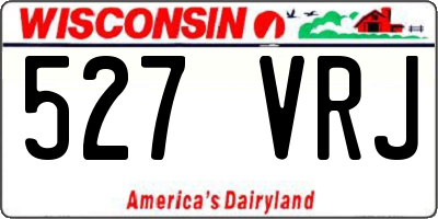 WI license plate 527VRJ