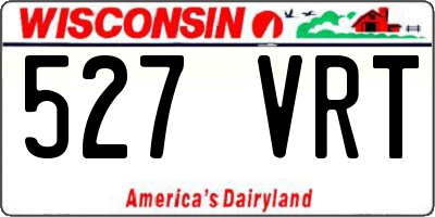 WI license plate 527VRT