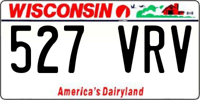 WI license plate 527VRV