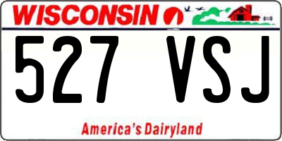 WI license plate 527VSJ
