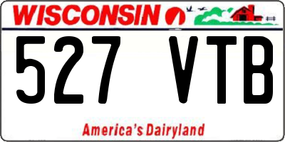 WI license plate 527VTB