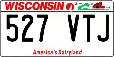 WI license plate 527VTJ