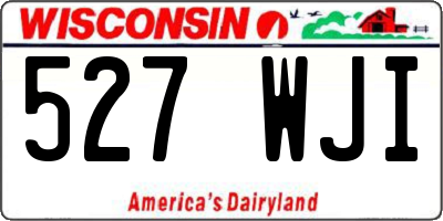 WI license plate 527WJI
