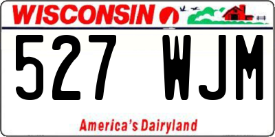 WI license plate 527WJM