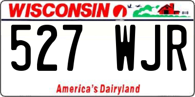 WI license plate 527WJR