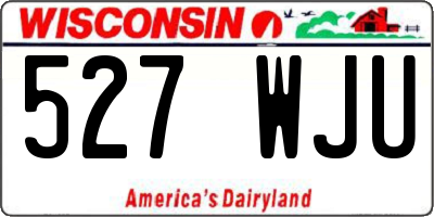 WI license plate 527WJU