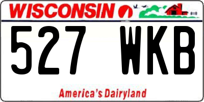 WI license plate 527WKB