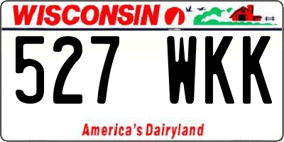 WI license plate 527WKK