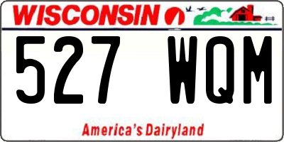WI license plate 527WQM