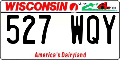 WI license plate 527WQY