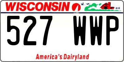 WI license plate 527WWP