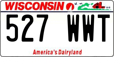 WI license plate 527WWT