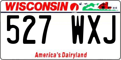 WI license plate 527WXJ