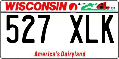 WI license plate 527XLK