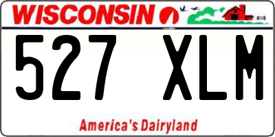 WI license plate 527XLM