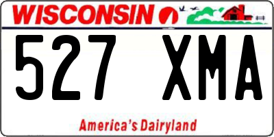 WI license plate 527XMA