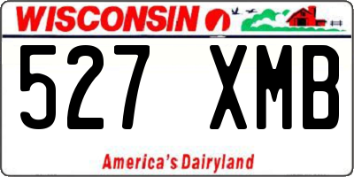 WI license plate 527XMB