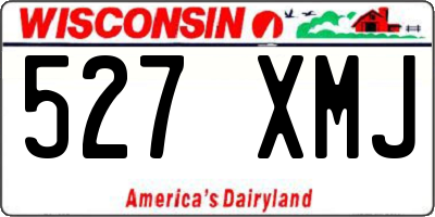 WI license plate 527XMJ
