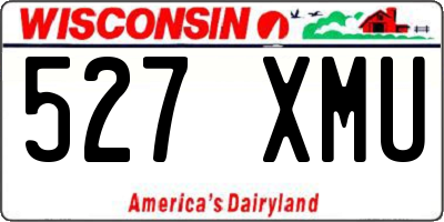 WI license plate 527XMU