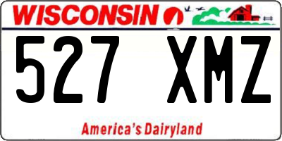 WI license plate 527XMZ
