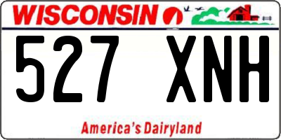 WI license plate 527XNH