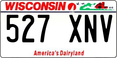 WI license plate 527XNV
