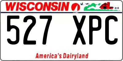 WI license plate 527XPC