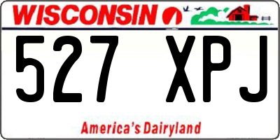 WI license plate 527XPJ