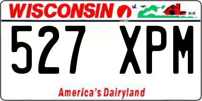 WI license plate 527XPM