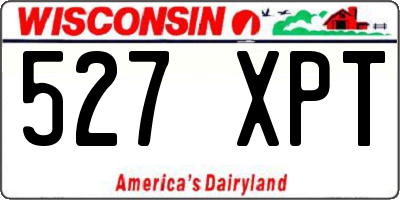 WI license plate 527XPT