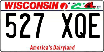 WI license plate 527XQE