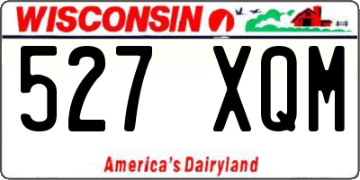 WI license plate 527XQM
