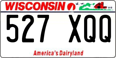 WI license plate 527XQQ