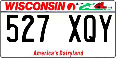 WI license plate 527XQY