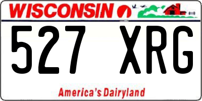 WI license plate 527XRG