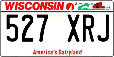WI license plate 527XRJ
