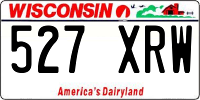 WI license plate 527XRW