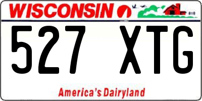 WI license plate 527XTG