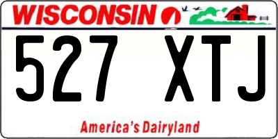 WI license plate 527XTJ