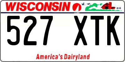 WI license plate 527XTK