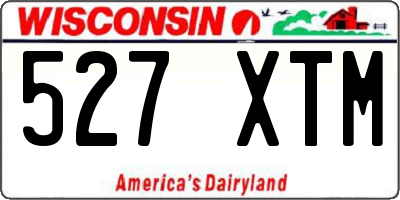 WI license plate 527XTM