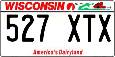 WI license plate 527XTX